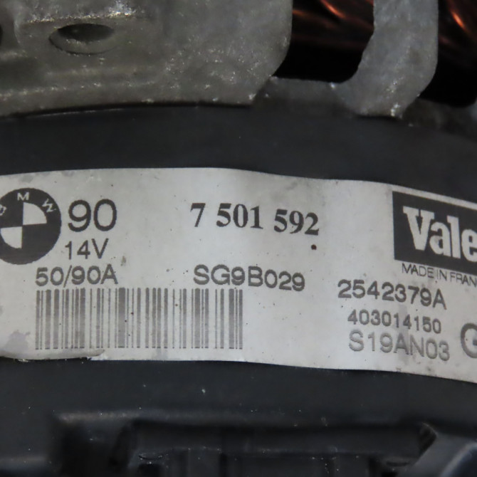 Alternateur occasion B.M.W. SERIE 5 IV Phase 2 07-2000->07-2003 520i 170ch 12317501690 6