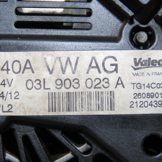Alternateur occasion VOLKSWAGEN TOURAN II Phase 1 09-2010->12-2015 3L903023 7