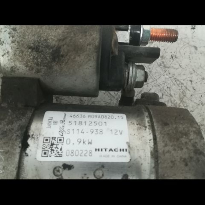 Démarreur occasion FIAT PANDA II Phase 1 09-2003->12-2012 1.2i 60ch 51890631 3