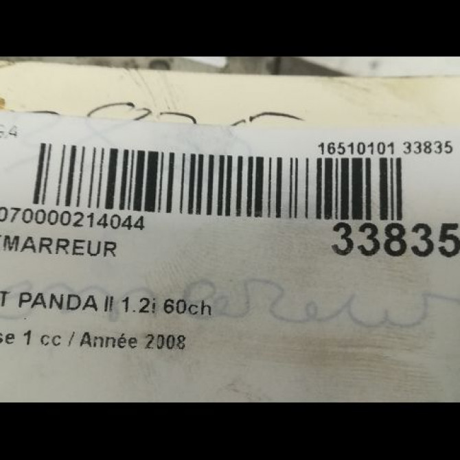Démarreur occasion FIAT PANDA II Phase 1 09-2003->12-2012 1.2i 60ch 51890631 4