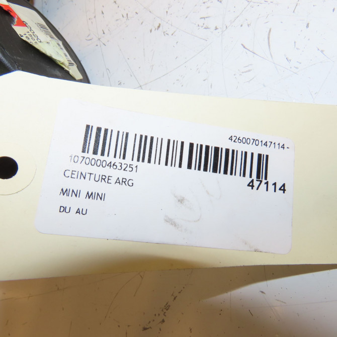 Ceinture arrière gauche occasion MINI MINI II phase 2 08-2010->... 1.6i 122ch 52209801313 5