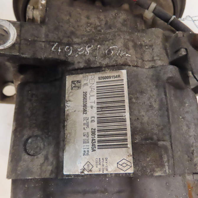 Compresseur air conditionne occasion DACIA LODGY Phase 1 01-2012->... 1.5 DCI 90ch 926009154R 4
