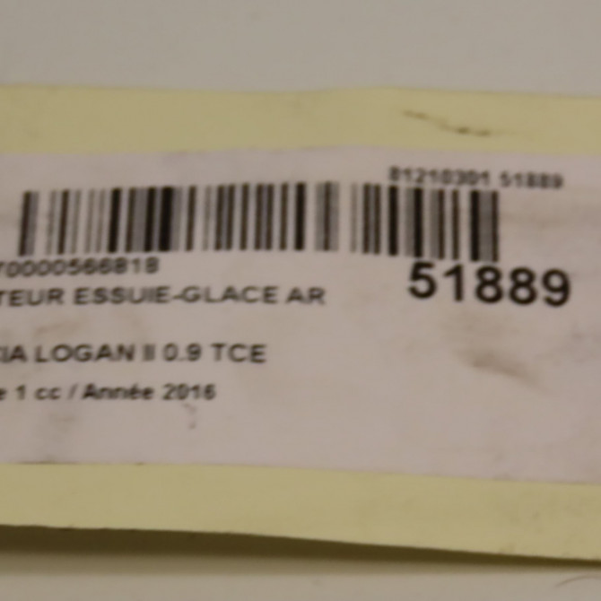 Moteur essuie-glace arrière occasion DACIA LOGAN II Phase 1 06-2013->... 0.9 TCE 90ch 287104350R 4