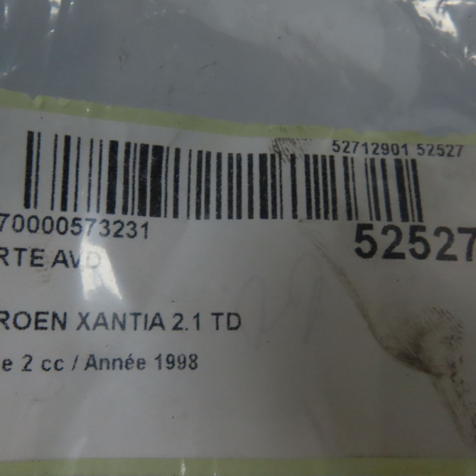 Porte avant droite occasion CITROEN XANTIA Phase 2 12-1997->06-2001 2.1 TD 9004K8 4