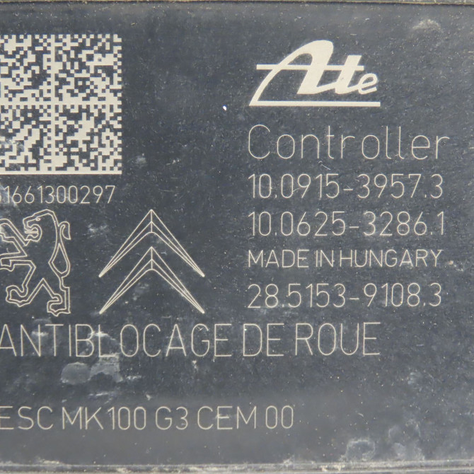 Unité hydraulique ABS occasion CITROEN DS3 Phase 1 04-1995->04-1999 1.6 E-HDI 90ch 1616762980 5