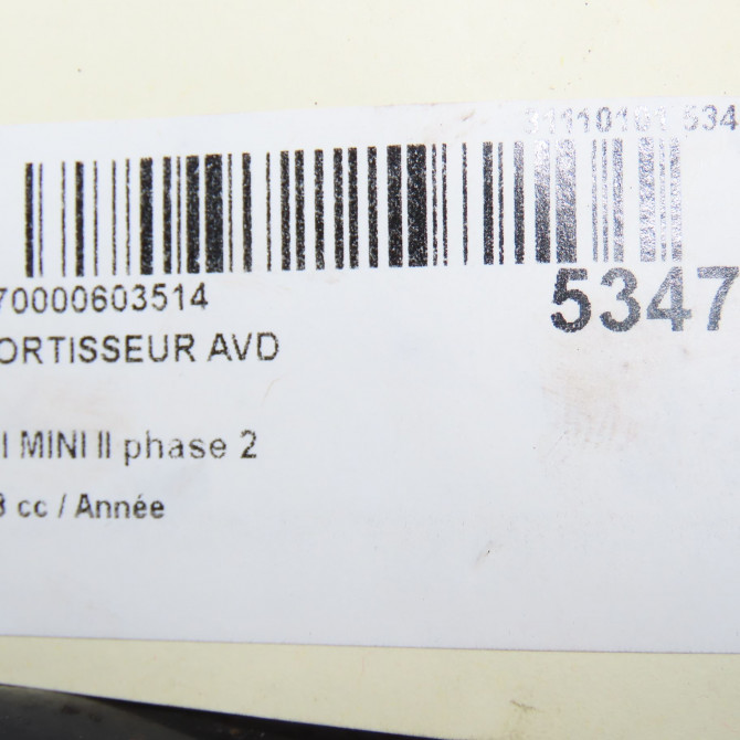 Amortisseur avant droit occasion MINI MINI II phase 2 08-2010->... 31309813654 8