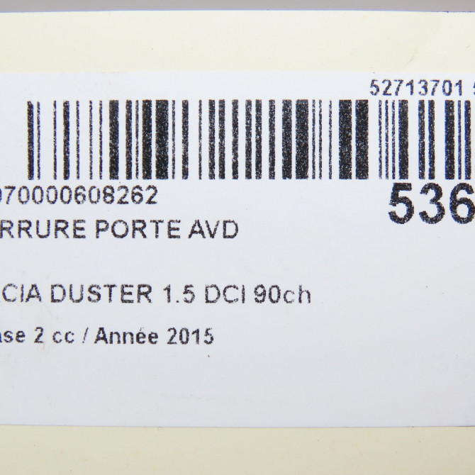 Serrure porte avd occasion  805025406R 5