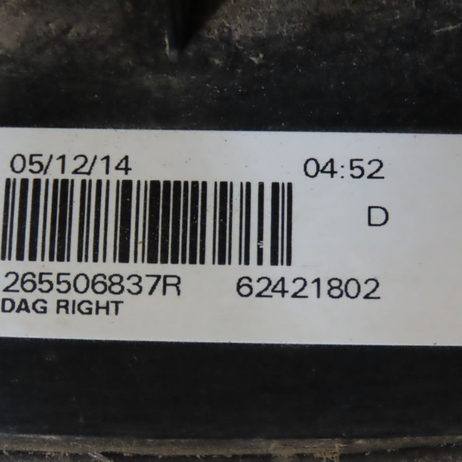 Feu arrière droit occasion  265506837R 4