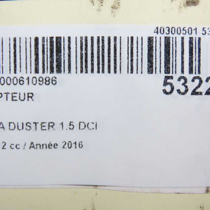 Compteur occasion DACIA DUSTER Phase 2 09-2013->... 1.5 DCI 110ch 248100621R 6