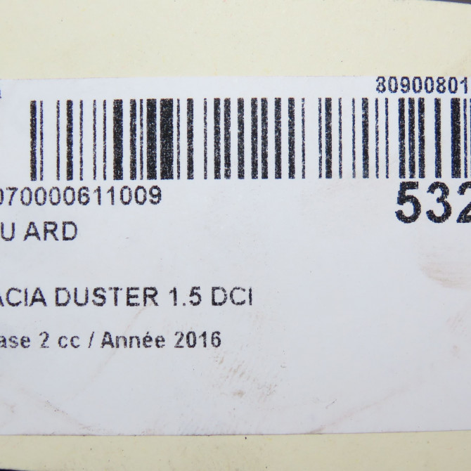 Feu arrière droit occasion DACIA DUSTER Phase 2 09-2013->... 1.5 DCI 110ch 265506837R 6