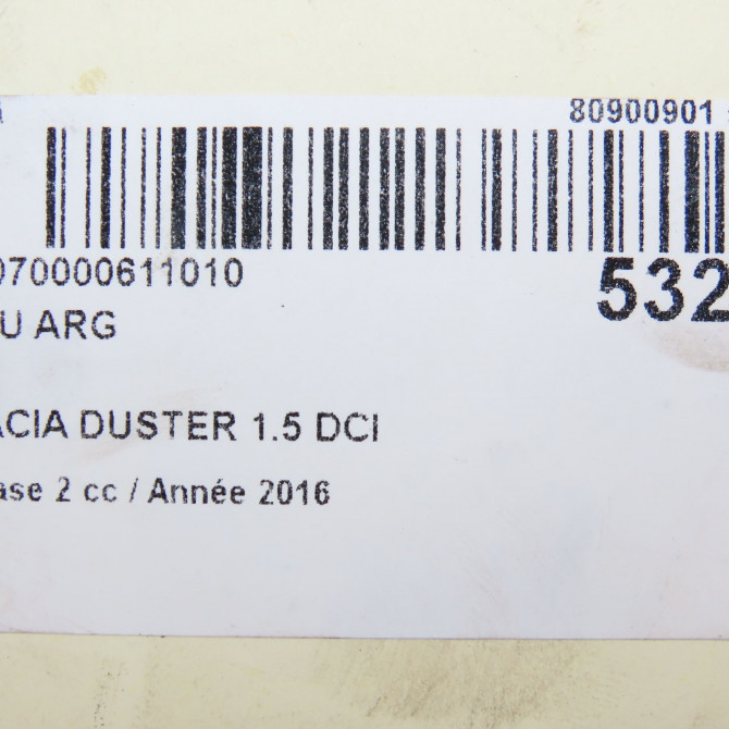Feu arrière gauche occasion DACIA DUSTER Phase 2 09-2013->... 1.5 DCI 110ch 265551679R 6