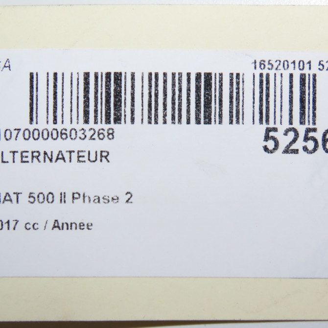 Alternateur occasion FIAT 500 II Phase 1 04-1995->04-1999 1.4i 165ch 52003514 8