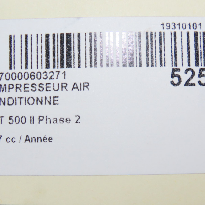 Compresseur air conditionne occasion FIAT 500 II Phase 1 04-1995->04-1999 1.4i 165ch 71797201 6
