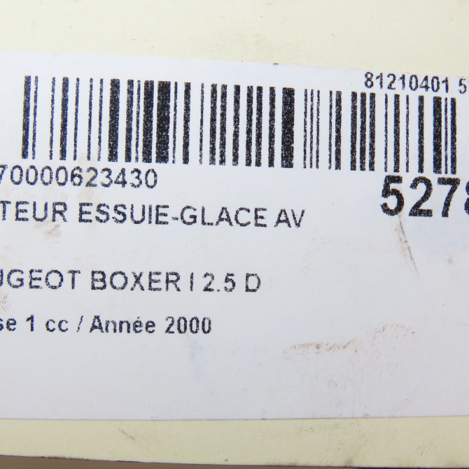 Moteur essuie-glace avant occasion PEUGEOT BOXER I Phase 1 07-1994->02-2002 2.5 D 6405L2 7