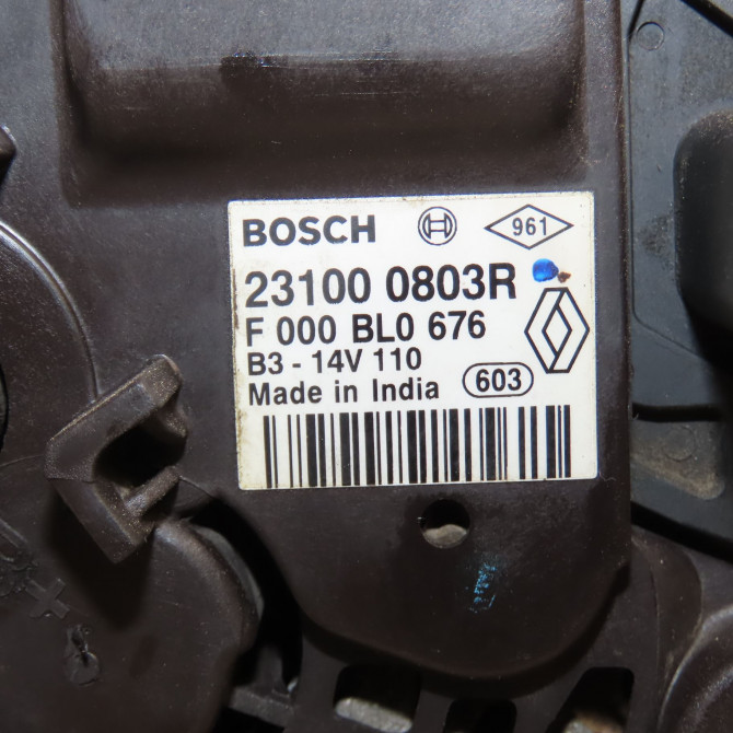 Alternateur occasion DACIA LODGY Phase 1 01-2012->... 1.2 TCE 115ch 231000861R 6