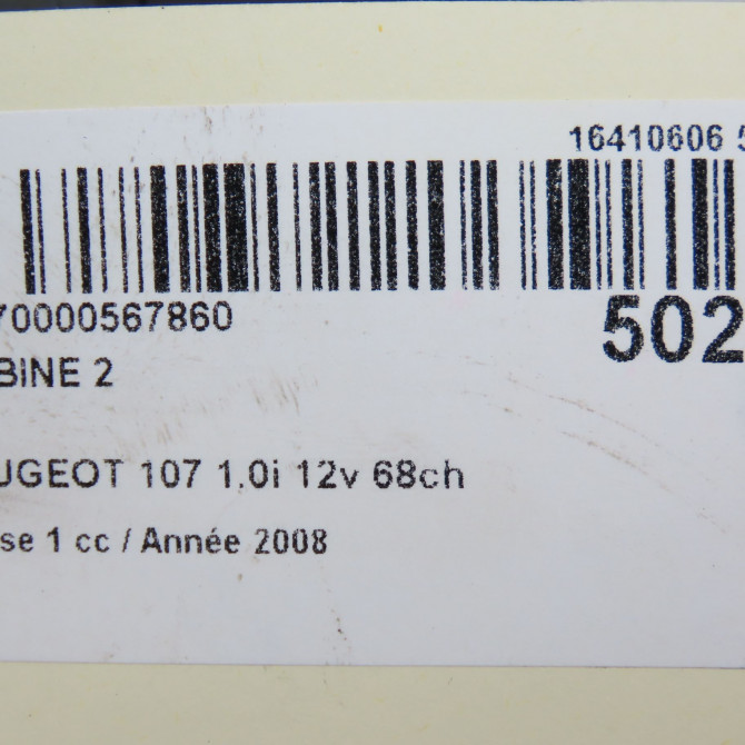 occasion PEUGEOT 107 Phase 1 06-2005->12-2008 1.0i 12v 68ch 5