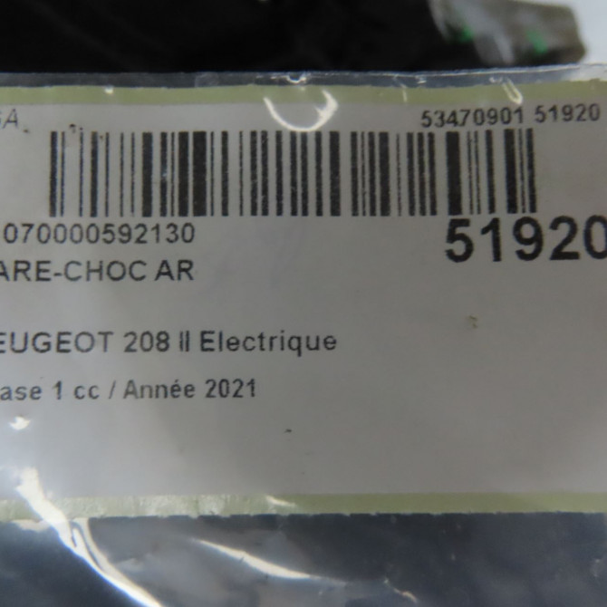 Pare-choc arrière occasion  164979831T 8