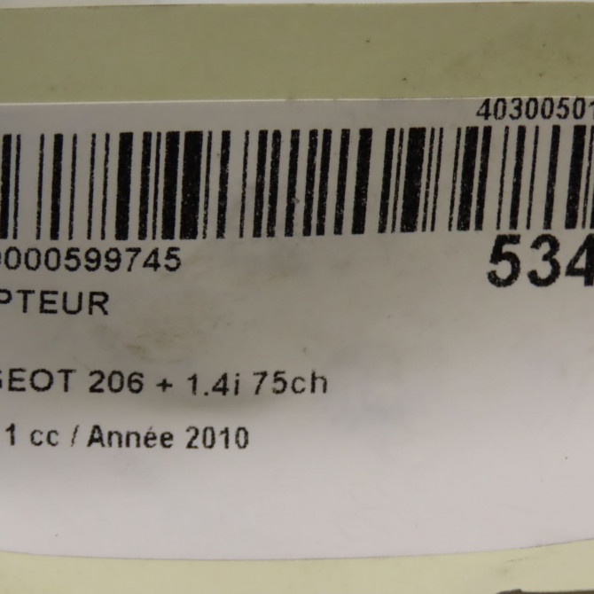 Compteur occasion PEUGEOT 206 + Phase 1 03-2009->05-2013 1.4i 75ch 6103HG 6