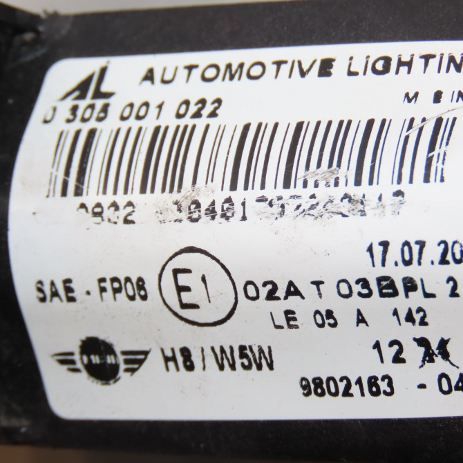 Phare antibrouillard avant droit occasion MINI MINI II phase 2 08-2010->... 5