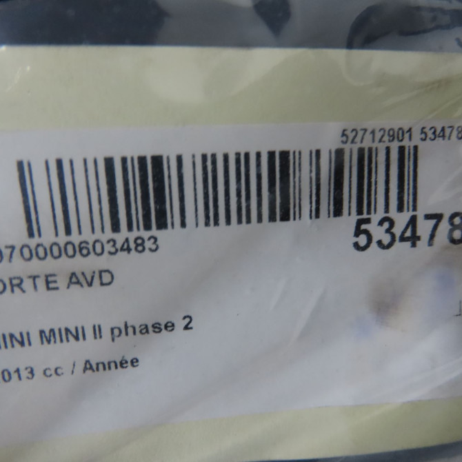 Porte avant droite occasion MINI MINI II phase 2 08-2010->... 41009805928 4