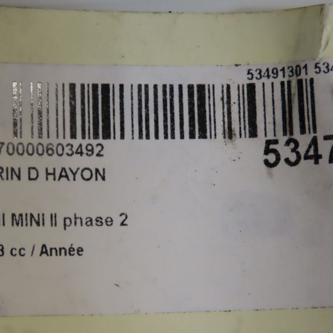 Verin droit hayon occasion MINI MINI II phase 2 08-2010->... 51249801386 4