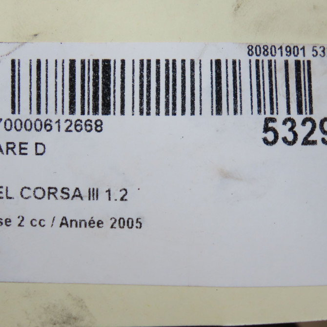 Phare droit occasion OPEL CORSA III Phase 2 08-2003->09-2006 1.2 TWINPORT 80ch 93188580 7