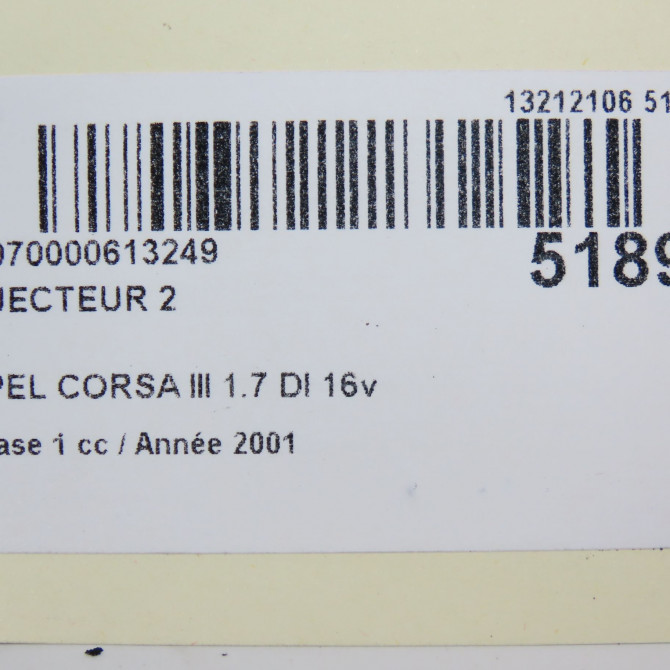 occasion OPEL CORSA III Phase 1 10-2000->08-2003 1.7 DI 16v 98437712 5