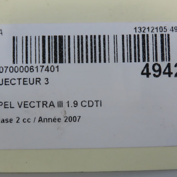 occasion OPEL VECTRA III Phase 2 10-2005->06-2007 1.9 CDTI 120ch 95517503 5