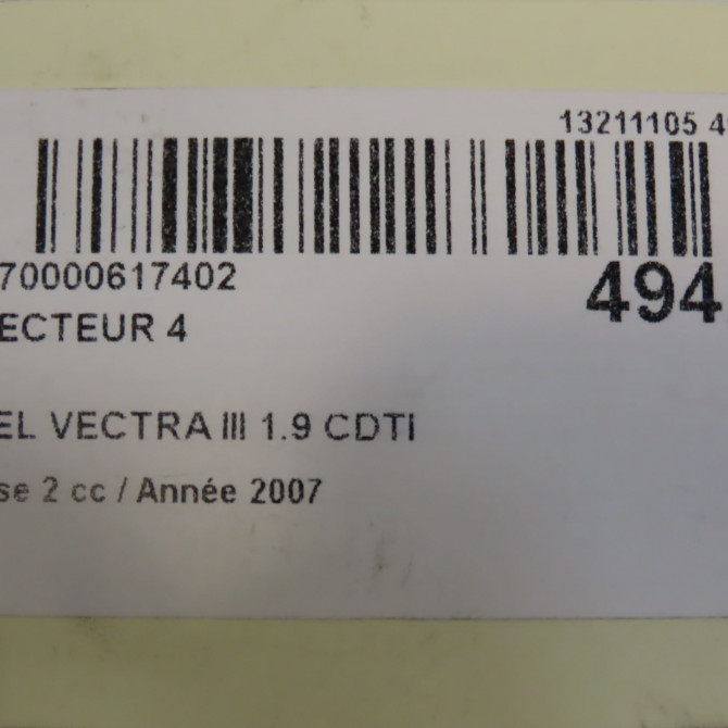 occasion OPEL VECTRA III Phase 2 10-2005->06-2007 1.9 CDTI 120ch 95517503 5