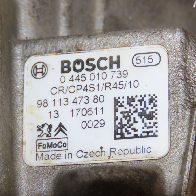 Pompe hp occasion PEUGEOT 208 Phase 2 04-2015->... 1.6 BLUE HDI 100ch 9811347380 5