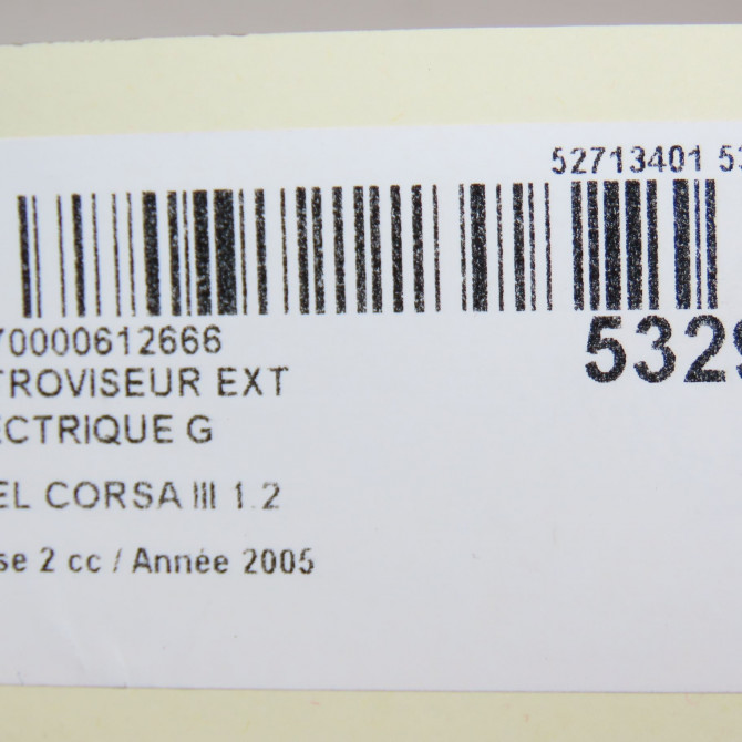 Retroviseur exterieur electrique gauche occasion OPEL CORSA III Phase 2 08-2003->09-2006 1.2 TWINPORT 80ch 24420990 6