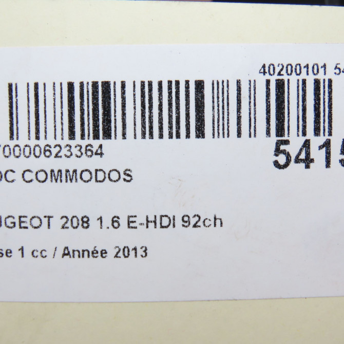 Bloc commodos occasion PEUGEOT 208 208 Phase 1 2012-03-01->2015-09-30 1.6 E-HDI 92ch 98154494ZD 7