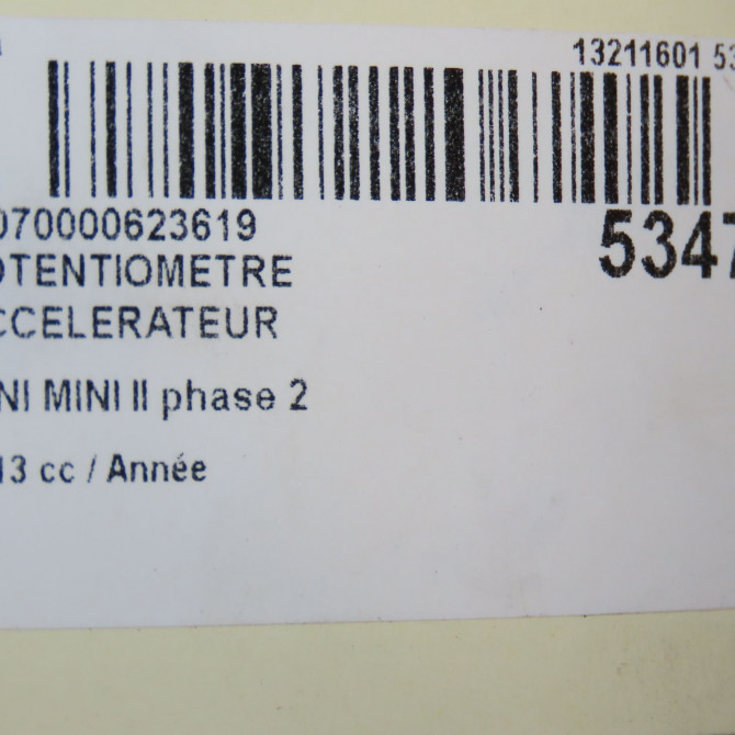 Potentiometre accelerateur occasion MINI MINI II phase 2 08-2010->... 7