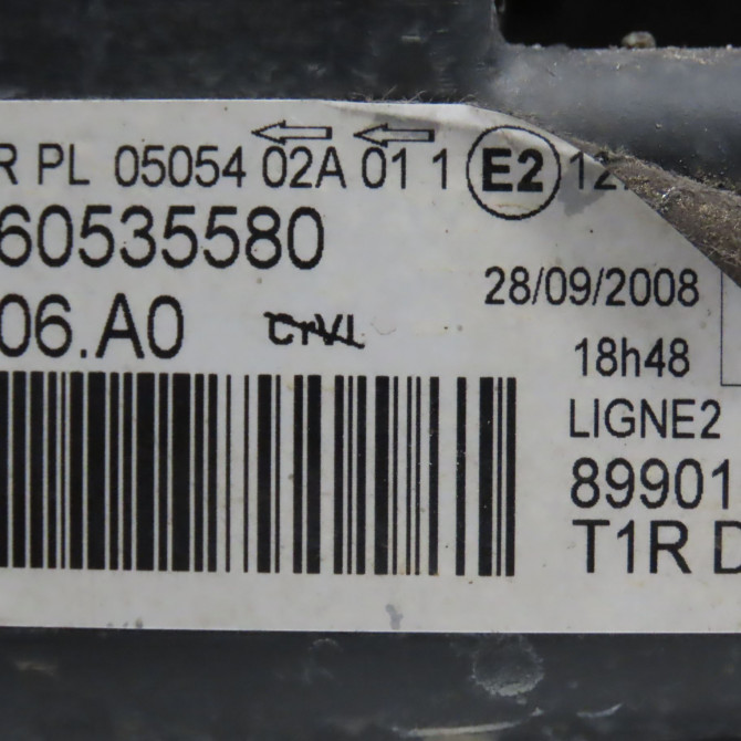 Phare droit occasion PEUGEOT 206 Phase 2 02-2003->02-2009 1.4i 75ch 6206A0 7