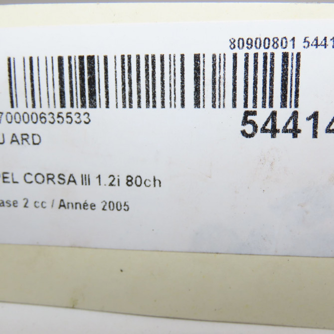 Feu arrière droit occasion OPEL CORSA III Phase 2 08-2003->09-2006 1.2i 80ch 93187120 5