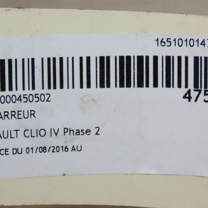 Démarreur occasion RENAULT CLIO IV Phase 2 08-2016->... 0.9i TCE 233009161R 6