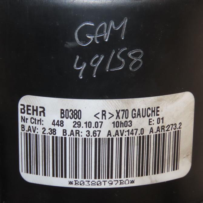 Ventilateur de chauffage occasion RENAULT MASTER II Phase 3 06-2006->04-2010 2.5 DCI 100ch 7701057555 5