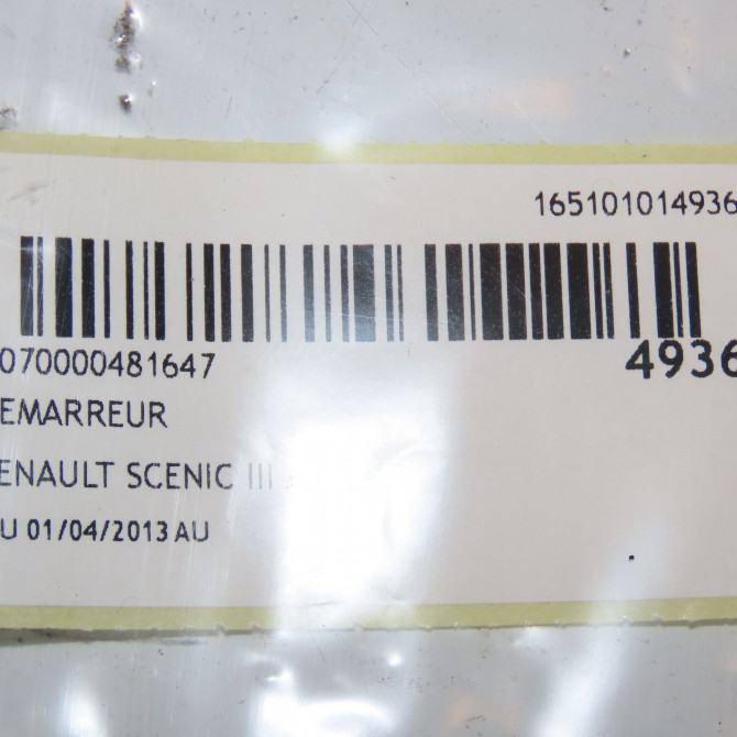 Démarreur occasion RENAULT SCENIC III Phase 3 04-2013->... 233009161R 6