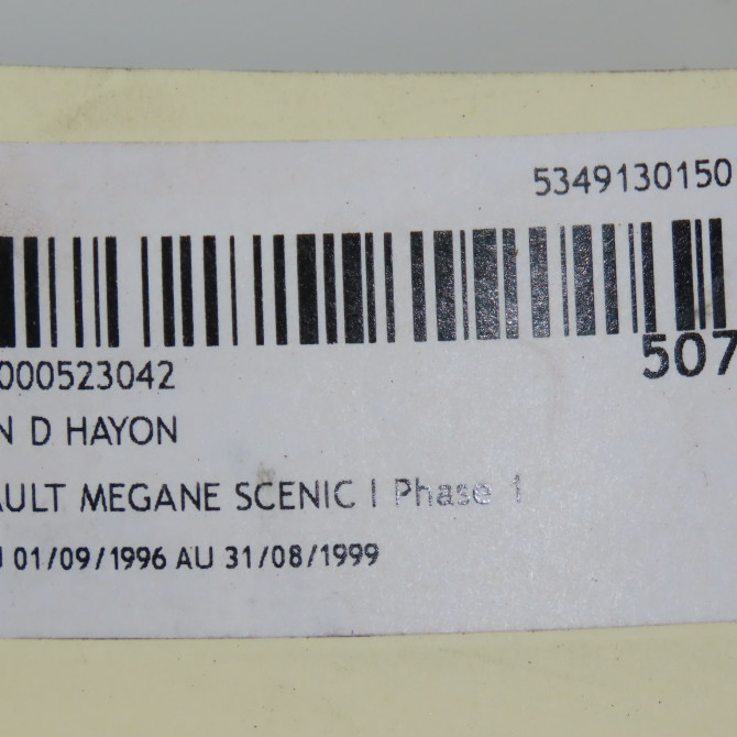 Verin droit hayon occasion RENAULT MEGANE SCENIC I Phase 1 09-1996->08-1999 1.6 7700828454 3