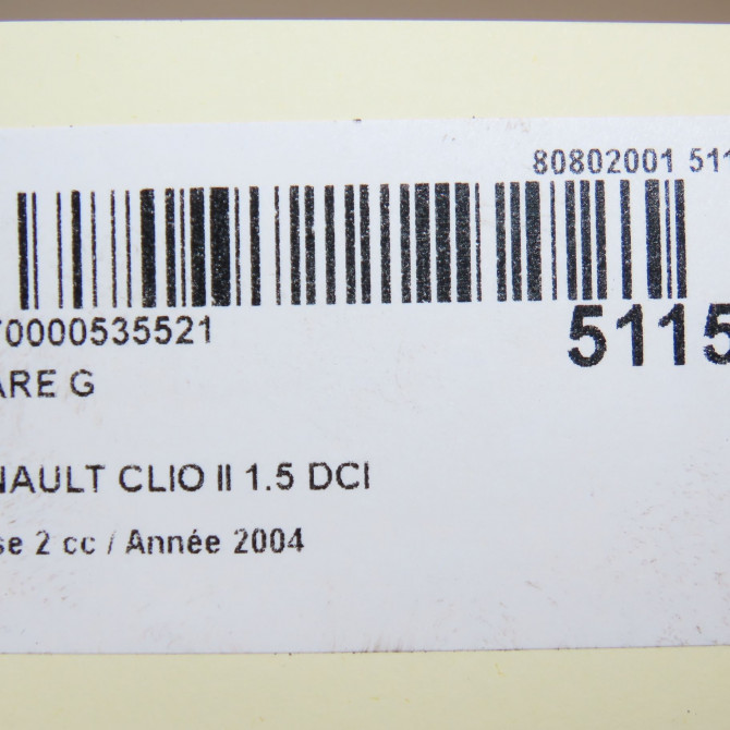 Phare gauche occasion RENAULT CLIO II Phase 2 06-2001->07-2006 1.5 DCI 65ch 7701054058 5