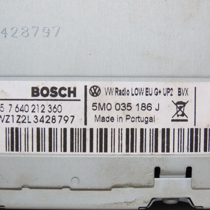 Autoradio occasion VOLKSWAGEN POLO V POLO V Phase 1 2009-09-01->2014-05-31 1.2 TDI 75ch 5M0057186JX 5