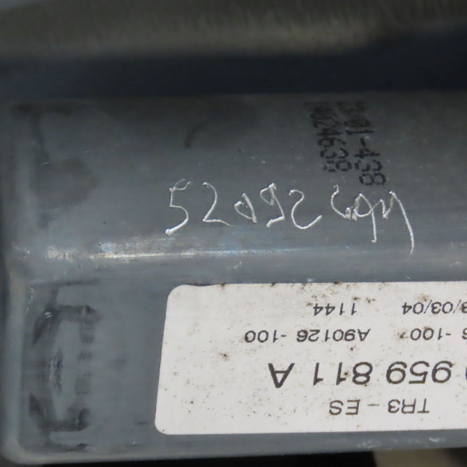 Mecanisme+moteur leve-glace arg occasion SEAT IBIZA III Phase 1 03-2002->03-2006 1.4i 100ch 6L4839755M 7