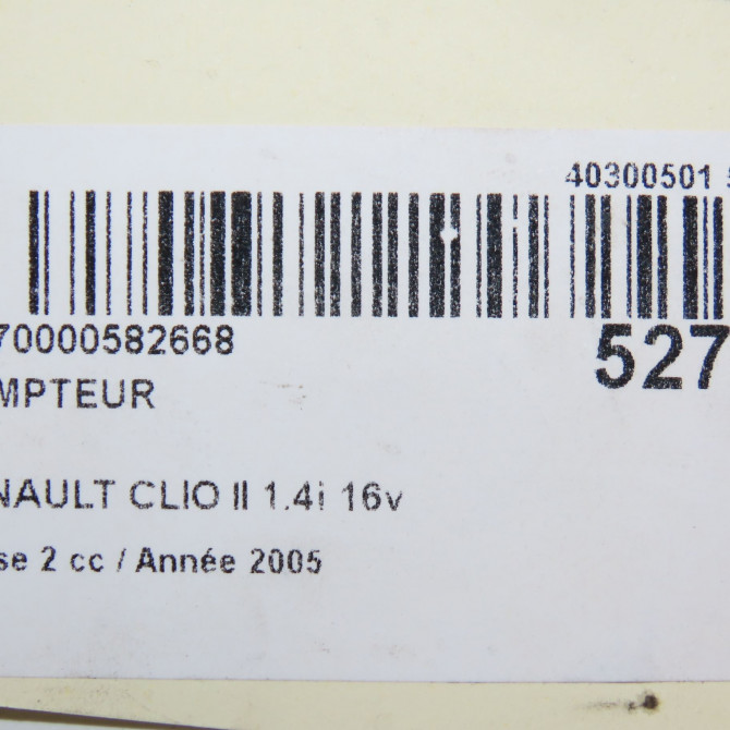 Compteur occasion RENAULT CLIO II Phase 2 06-2001->07-2006 1.4i 16v 8200451342 7