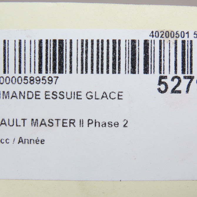 Commande essuie glace occasion RENAULT MASTER II Phase 2 11-2003->10-2006 7701050685 6