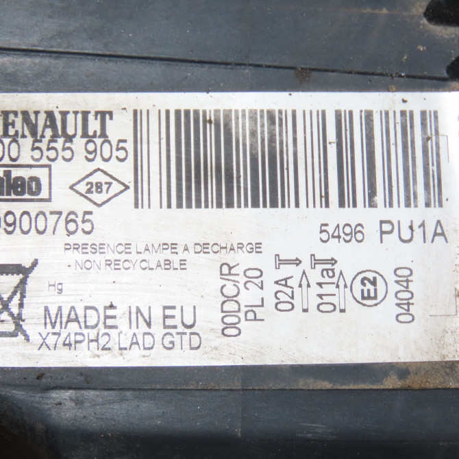 Phare gauche occasion RENAULT LAGUNA II Phase 2 03-2005->09-2007 1.9 DCI 125ch 7701476940 4