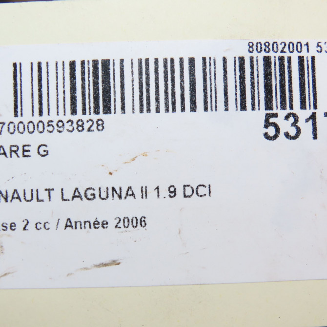 Phare gauche occasion RENAULT LAGUNA II Phase 2 03-2005->09-2007 1.9 DCI 125ch 7701476940 7