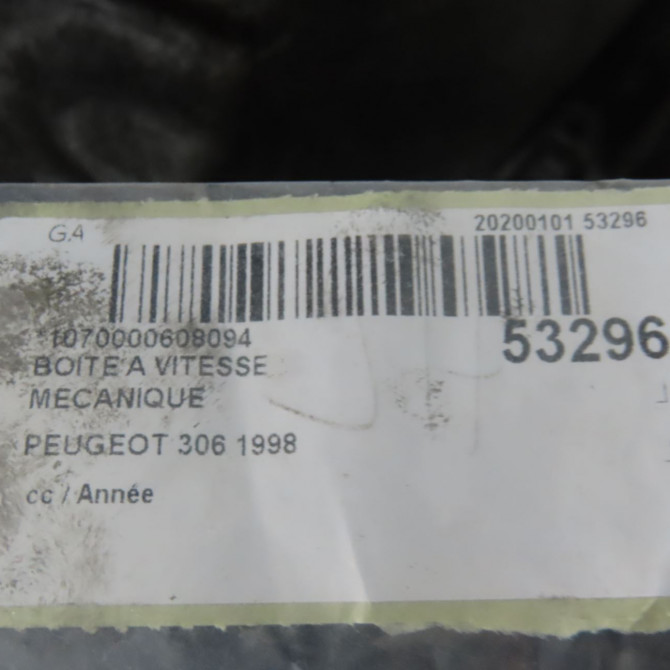 Boîte à vitesse mecanique occasion PEUGEOT 306 Phase 2 04-1997->03-2002 1.9 TD 222270 7