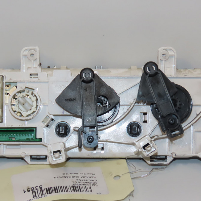 Commande de chauffage occasion RENAULT CLIO CAMPUS II Phase 2 07-2009->12-2012 1.2i 60ch 7701049073 2