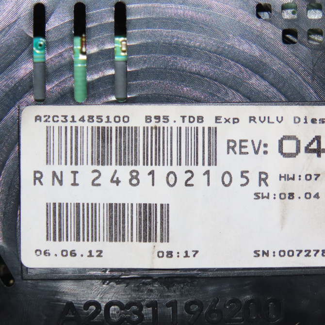 Compteur occasion RENAULT MEGANE III Phase 1 11-2008->01-2012 1.4 TCE 16v 130ch 248107292R 4