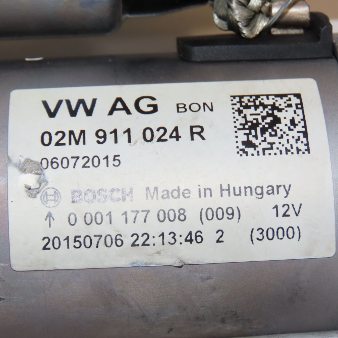 Démarreur occasion SEAT IBIZA IV Phase 3 09-2015->... 1.2 TSI 90ch 2M911021H 5